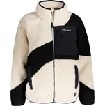 Dámská fleece mikina ALTISPORT GERI ČERNÁ/BÉŽOVÁ 4XL