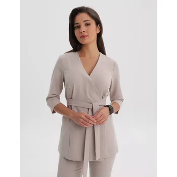 Zdravotnický oděv Lékařská Mikina na zavázání Rosalie - COCONUT 0