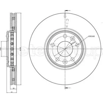 Brzdový kotouč Brzdový kotouč CIFAM (800-1334C)