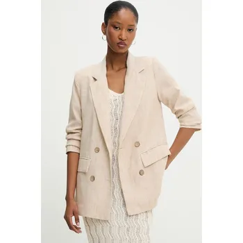 Dámské sako Sako Answear.LAB béžová barva D88685.tos 80X, vel. M