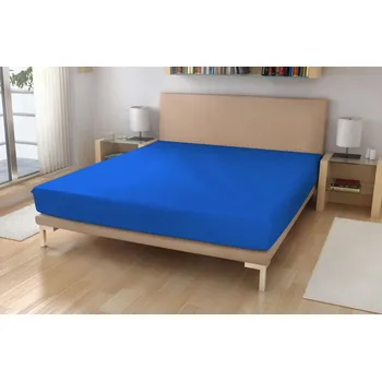 Prostěradlo Jersey prostěradlo EXKLUSIVE Královská modrá 90x200 cm
