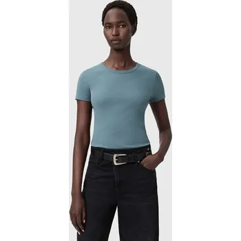 Pánské tričko Bavlněné tričko AllSaints dámské, modrá barva, W285JC 05X, vel. L