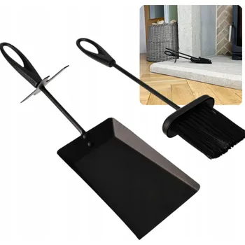 Krbové nářadí KRBOVÉ NÁŘADÍ PRO KRB LOPATKA SMETÁK ČERNÁ
