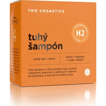 Šampon TWO COSMETICS Tuhý šampon HYDRATE&SHINE s biotinem, vůní neroli a bílý čaj 60 g