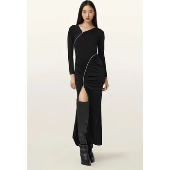 Dámské šaty Šaty AllSaints černá barva, maxi, přiléhavé, W210DD 99X, vel. 34
