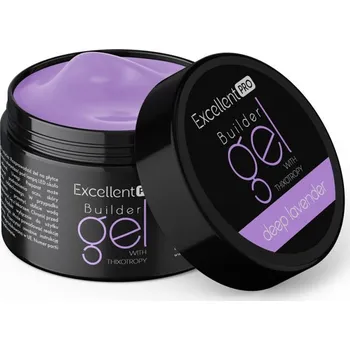 Lak na nehty EXCELLENT PRO STAVEBNÍ UV/LED GEL S TEKUTOU PAMĚTÍ - Deep Lavender 15g
