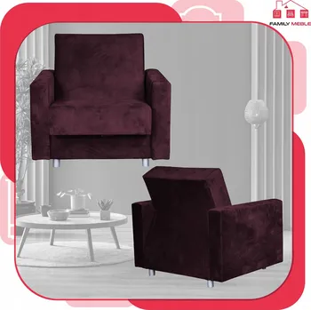 Křeslo Rozkládací křeslo Family Meble červené