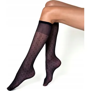 Podprsenka Podkolenky Veneziana s puntíky, univerzální velikost