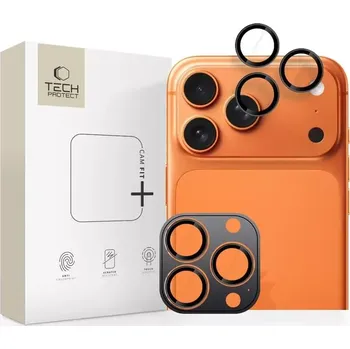Tech-Protect Camring Fit+ Ochranná skla objektivů iPhone 17 Pro/Max, 16 Pro/Max, 15 Pro/Max - Black