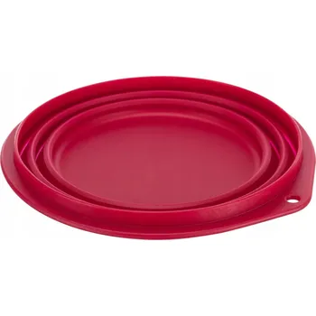 Miska pro psa Skládací (cestovní) silikonová miska Trixie červená 2 l