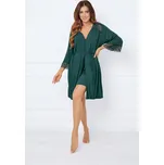 Dámský župan Italian Fashion SAMARIA 3/4 rukáv zelený vel. XL viskóza