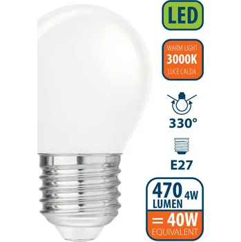 Žárovka VELAMP OPAL FILAMENT žárovka 4W, E27, 3000K