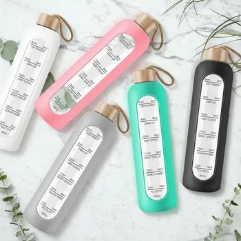 Láhev Hütermann Skleněná motivační láhev 1 l