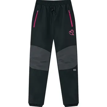 Dívčí kalhoty Dívčí zimní kalhoty Wolf & Wolfie s fleecem B2577 černé