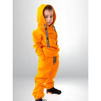 Dívčí mikina Dětská tepláková souprava VSB KIDS oranžová, Velikost 146/152