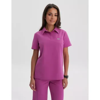 Zdravotnický oděv Lékařská Mikina Polo - ELECTRIC PINK 0