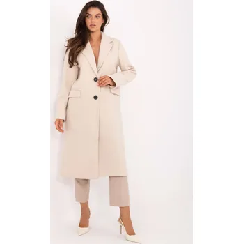 Dámský kabát Elegantní kabát Maya světle béžový EU velikost: Univerzální