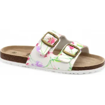 Dámské pantofle SAMLUX® Dámské korkové biopantofle 9015 white Barva: White, Velikost: 37