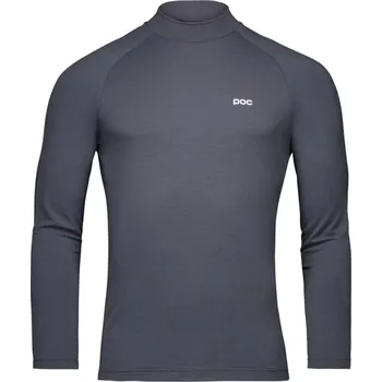 Cyklistika POC Cyklistické triko s dlouhým rukávem - MOCK NECK JERSEY - šedá
