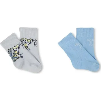 Dětské ponožky Kenzo Kids 2-pack K60874 modrá 05X, vel. 15