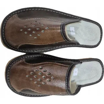 Dámské pantofle Hnědé papuče vel.46 – bačkory, měkké, vzdušné, stylové