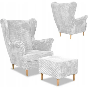 Křeslo Křeslo ušák Family Meble šedé