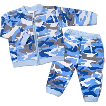 Dětská móda Kojenecká tepláková souprava Army, modrá Velikost: 62 (2-3m)
