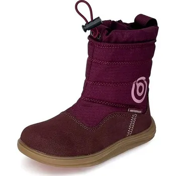 Dívčí zimní obuv Dívčí zimní barefoot boty s membránou Bugga RUBA Fuchsia B00197-07 - 27