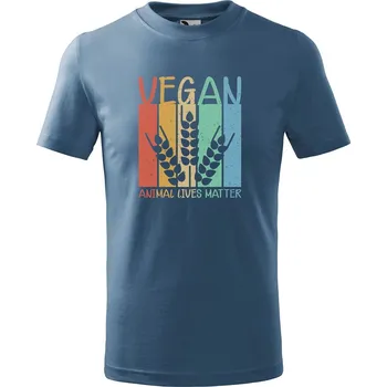 Chlapecké tričko DOBRÝ TRIKO Dětské tričko Vegan Velikost: 158/12 let, Barva: Denim