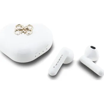 Sluchátka Bezdrátová bluetooth sluchátka Guess 4G Metal Logo TWS Barva: Bílá