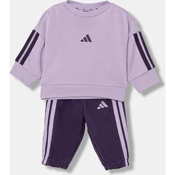 Kojenecká tepláková souprava adidas 2-pack fialová barva, JV9854 04X, vel. 98