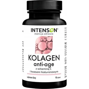 Intenson Kolagen + Kyselina hyaluronová + Vitamín C Anti-Age doplněk stravy 90 tablet