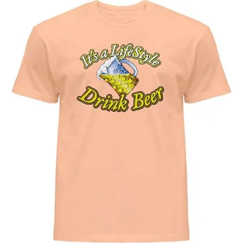 panske-levne-bavlnene-tricko-digi-potisk-pivo-drink-beer Barva: Orange neo - meruňková, velikost: XS