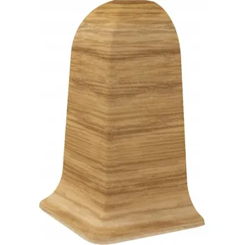 soklová lišta Vnější roh Vilo PVC 4 x 55, délka 10 cm, dub