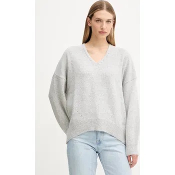 Dámský svetr Svetr s příměsí vlny BOSS Orange C Fondyssa 50550464 šedá 09X, vel. XS