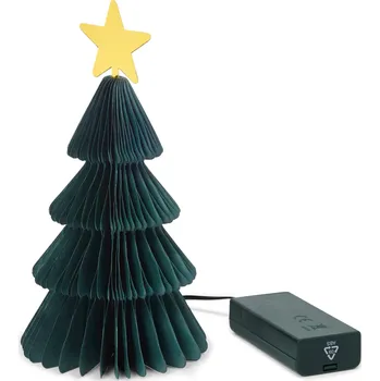 Vánoční stromek 718201 - Tchibo - Papírový stromek s LED - barva: zelená