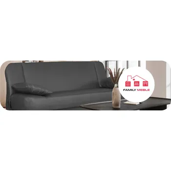 Pohovka Pohovka Family Meble Sara z ekokůže 200 x 95 cm eko kůže šedá