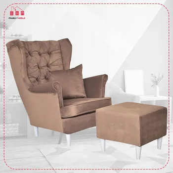 Křeslo Křeslo ušák Family Meble béžové