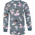 Dívčí tričko s dlouhým rukávem Baleríny, šedá