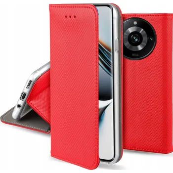 Pouzdro na mobilní telefon Flipové pouzdro GSMstyle pro realme 11 PRO 5G / 11 PRO PLUS 5G Peněženka S-Magnet červené