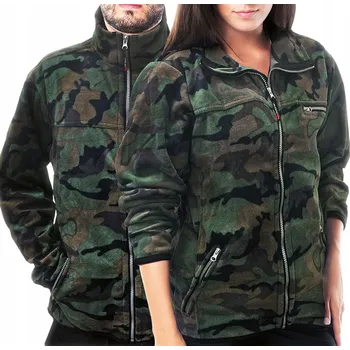 Pánská mikina MIKINA FLÍSOVÁ MIKINA SE STOJÁČKEM , ANTIALERGICKÁ, MASKÁČOVÝ XS