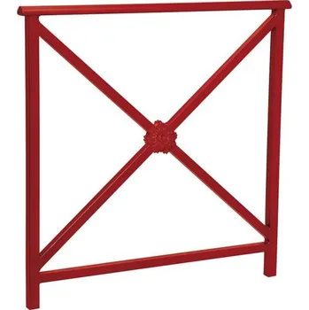 Zábradlí Procity Zábradlí Lisabon s madlem, délka 1000 mm, jednoduchý kříž s růžicí, barva vínová RAL3004