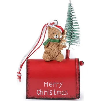 Poštovní schránka Vánoční kovová poštovní schránka k zavěšení Varianta: červená, Balení: 1 ks