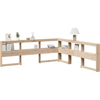 vidaXL Regálová knihovna ve tvaru L 200 cm masivní borové dřevo [859253] Barva: Přírodní