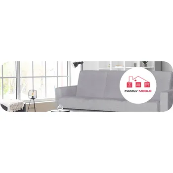 Pohovka Pohovka Family Meble 212 x 95 cm velur šedá