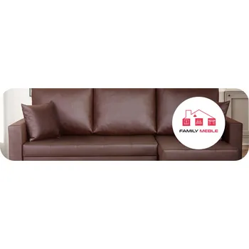 Sedací souprava Rozkládací Rohová Sedací Souprava s funkcí spaní z ekokůže Varius rohová sedačka Family Meble