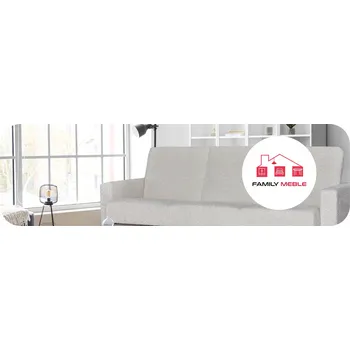 Pohovka Pohovka Family Meble 212 x 95 cm velur bílá