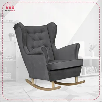 Křeslo Houpací křeslo Family Meble šedé