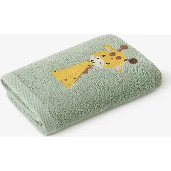Dětský froté ručník - Žirafa na šalvějové 30 x 50 cm