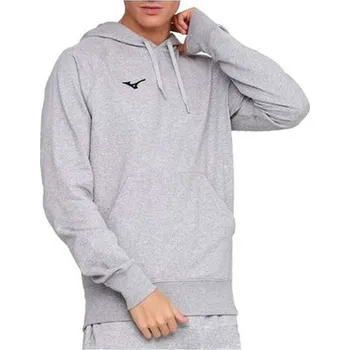Pánská mikina Pánská sportovní mikina Mizuno Terry Hoodie(M) / Grey Melange Velikost: XL
